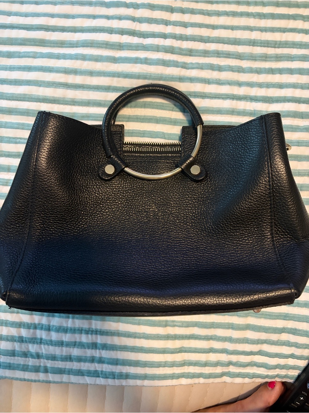 Black Genuine Leather Bag – Made in Italy